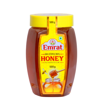 Emrat Multiflora Honey – 500gm | Pure, Natural & No Added Sugar | 8939133739544